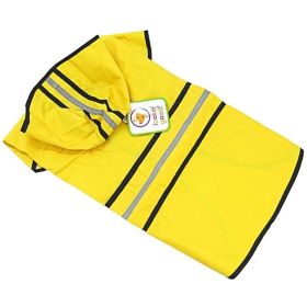 Fashion Pet Rainy Day Dog Slicker – Waterproof Raincoat for Dogs (Option: Yellow  Large (19"24" From Neck to Tail))