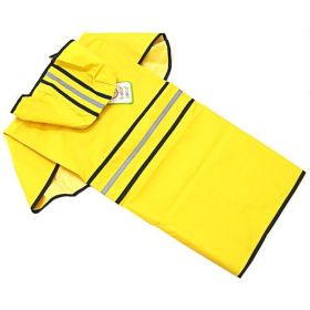 Fashion Pet Rainy Day Dog Slicker – Waterproof Raincoat for Dogs (Option: Yellow  XXLarge (29"34" From Neck to Tail))