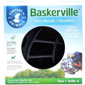 Baskerville Ultra Muzzle for Dogs – Safe & Comfortable Dog Muzzle (Option: Size 6  Dogs 80150 lbs  (Nose Circumference 16"))