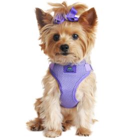 Wrap and Snap Choke Free Dog Harness – Easy Fit & Comfortable (Color: Paisley Purple, Size: Large)