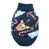 Dog Cable Knit Sweater (100% Cotton, Ugly Reindeer Design)