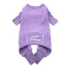 Pastel Lilac Sweet Dreams Thermal Pajamas – Cozy Dog Sleepwear for Cold Nights