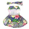 Blue Lagoon Hawaiian Hibiscus Dog Dress – Tropical Pet Apparel