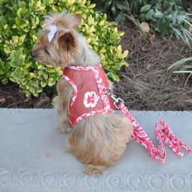 Cool Mesh Harness – Hawaiian Hibiscus (Color: Red, Size: Medium)