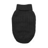 Dog Cable Knit Cotton Sweater – Jet Black