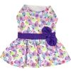 Purple Butterfly Dog Dress – With Matching Leash