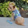 Surfboard Blue & Green Cool Mesh Dog Harness – With Matching Leas