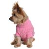 Dog Cable Knit Cotton Sweater – Candy Pink