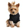 Dog Cable Knit Cotton Sweater – Jet Black