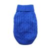 Dog Cable Knit Cotton Sweater – Riverside Blue