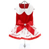 Christmas Candy Cane Dog Dress – With Matching Leash