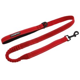 Soft Pull Traffic Dog Leash – Comfortable Control for Close-Range Handling (Color: Red, Size: One Size)