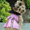 Pink Wool Dog Coat Harness – Fur Collar with Matching Leash